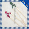 A 7-8mm Rice Round Pearl Silver Name Necklace
